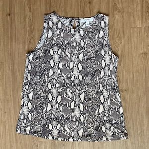 Snake print tank top